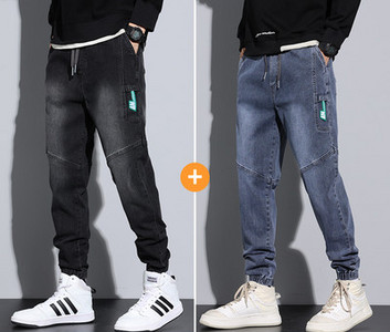 Ανδρικό τζιν - με κορδόνια και τσέπη