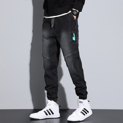 Ανδρικό τζιν - με κορδόνια και τσέπη