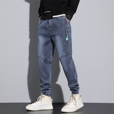 Ανδρικό τζιν - με κορδόνια και τσέπη