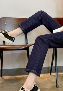 Blugi de dama curati cu elastic intern