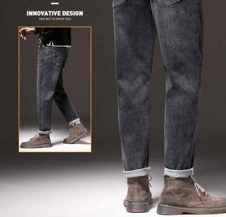 Talvised meeste sirge mudeli taskuga teksad