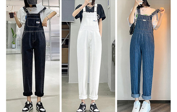 Ženski traper kombinezon u tri boje