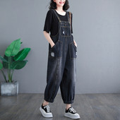 Ženski traper kombinezon - sa džepom