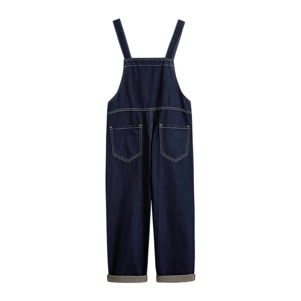 Ženski traper kombinezon s naramenicama