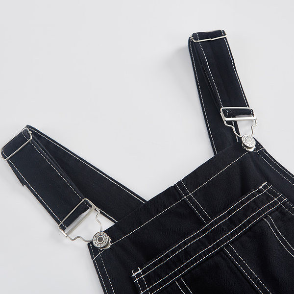 Kolmes värvitoonis vabaaja teksakombinesoon