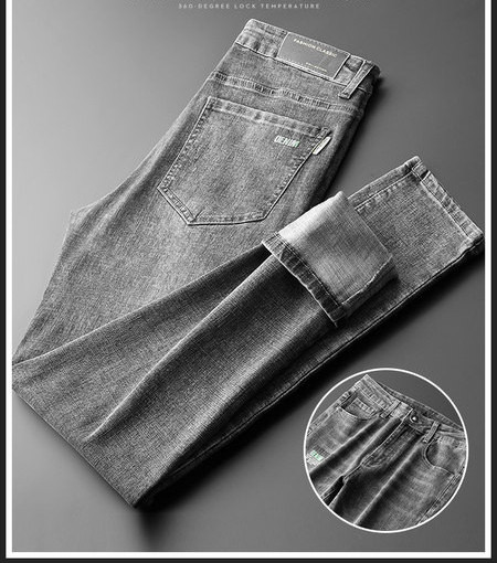 Muške traperice - čisti model s gumbom