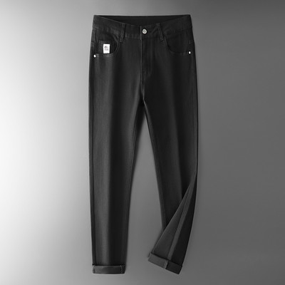 Φθινοπωρινό ανδρικό τζιν σε μαύρο χρώμα