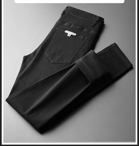 Φθινοπωρινό ανδρικό τζιν σε μαύρο χρώμα