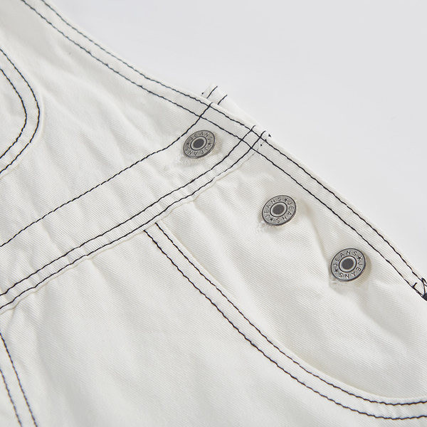 Naiste retro laia säärega teksakombinesoon