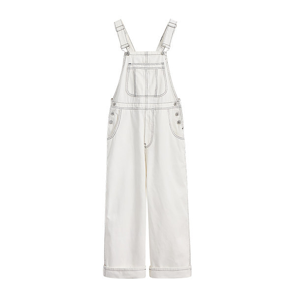 Naiste retro laia säärega teksakombinesoon