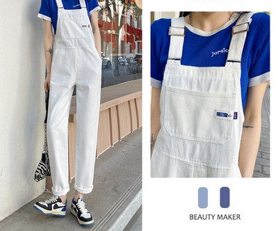 Sima farmer jumpsuit, zsebbel