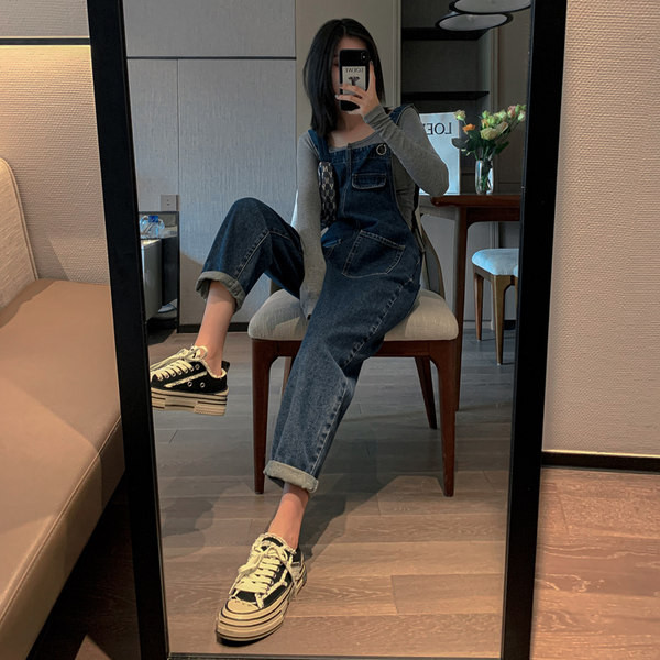 Salopeta de dama cu buzunar