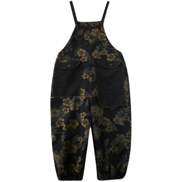 Μοντέρνα γυναικεία φαρδιά φόρμα με φλοράλ μοτίβα