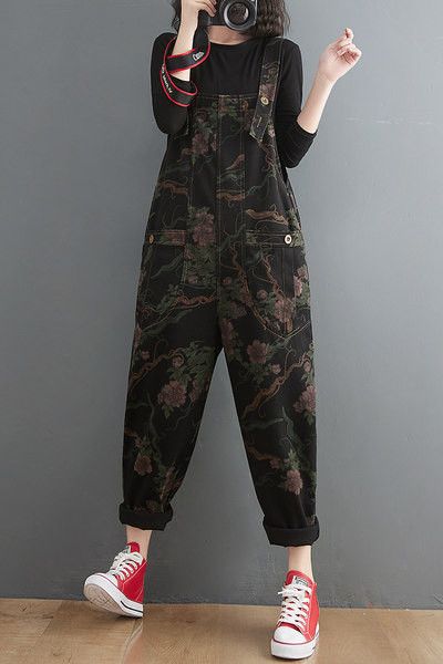 Salopeta casual dama cu buzunare - model lat