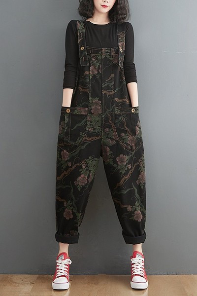 Salopeta casual dama cu buzunare - model lat