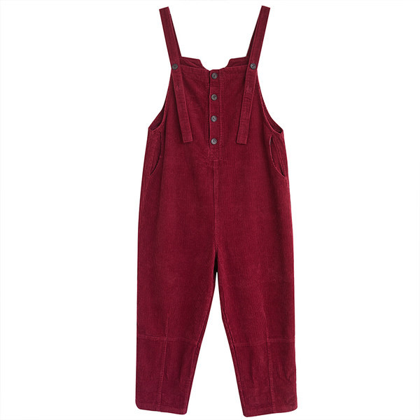 Naiste vabaaja kombinesoon taskute ja nööpidega