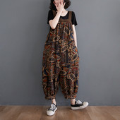 Naiste vabaaja kombinesoon trükise ja taskuga