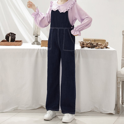 Γυναικεία ολόσωμη φόρμα με τσέπη και κουμπιά