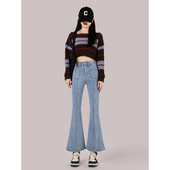 Moodsad kõrge vöökohaga Charlestoni teksad naistele