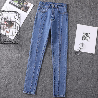 Γυναικείο μοντέρνο ψηλόμεσο τζιν σε slim-fit