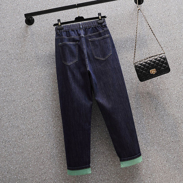 Ženske traperice širokog kroja s visokim strukom