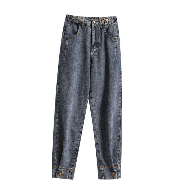 Široki model ženskih traperica s džepom