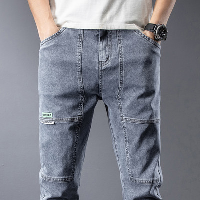 Casual ανδρικό τζιν με κουμπιά