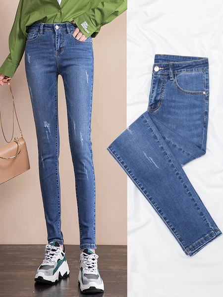 Blugi de dama elastici in doua culori