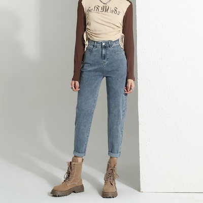 Γυναικείο τζιν με ψηλόμεσο και τσέπη νέο μοντέλο