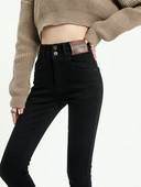 Blugi elastici cu talie inalta de dama