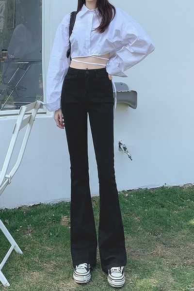 Ženske Charleston traperice visokog struka