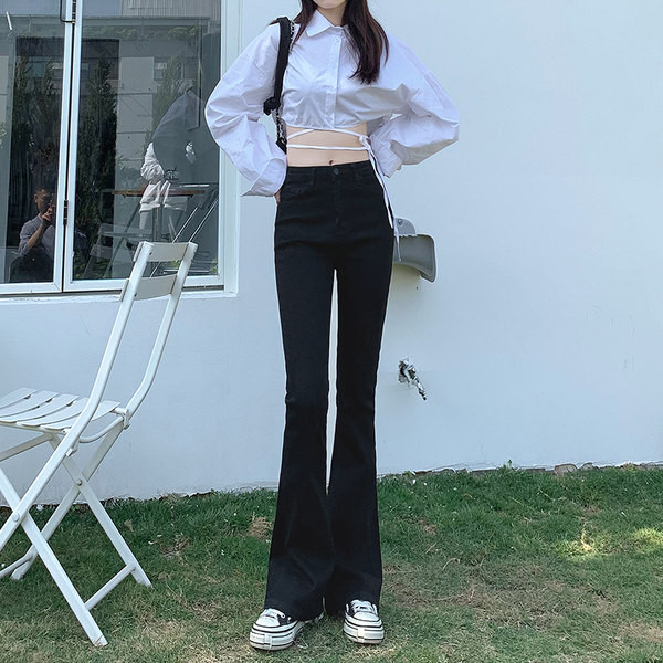 Ženske Charleston traperice visokog struka