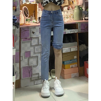 Kõrge vöökohaga taskuga vabaajateksad naistele