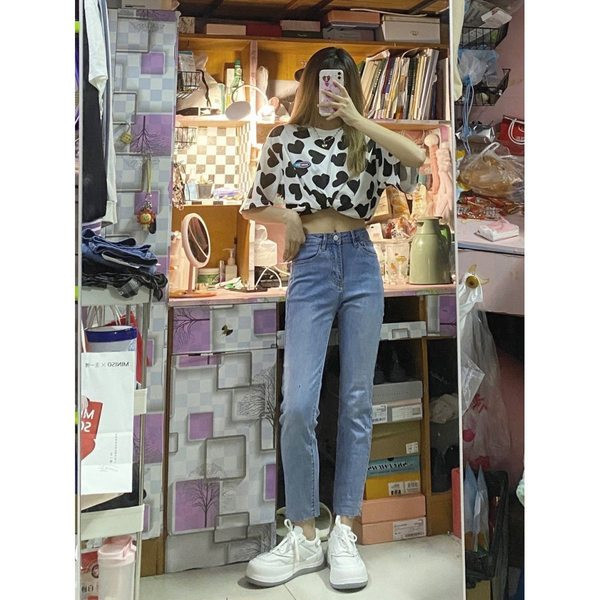 Kõrge vöökohaga taskuga vabaajateksad naistele