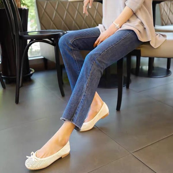 Blugi drepți cu talie înaltă de damă