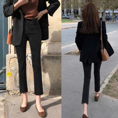 Blugi elastici cu talie inalta de dama