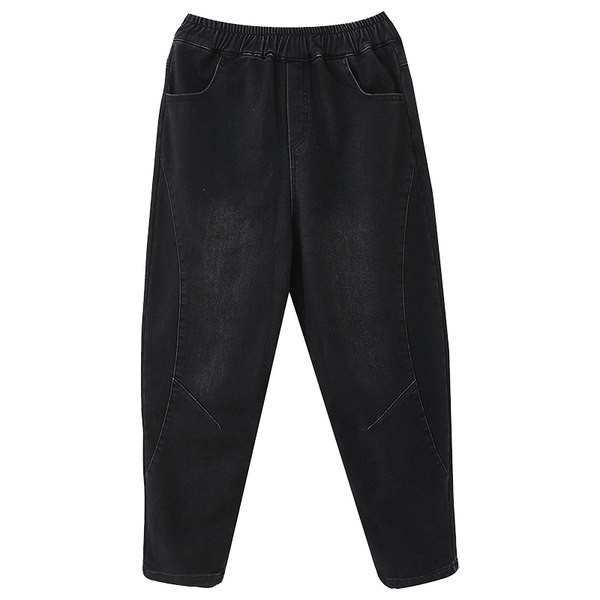 Ležerne crne traperice s džepom