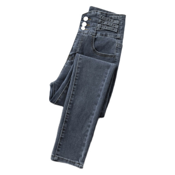 Naiste vabaaja teksad – kõrge vöökoha ja taskuga