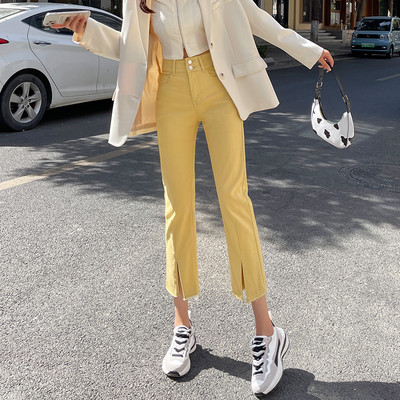 Ženske casual traperice s prorezom za nogavice