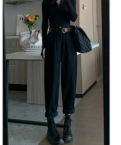 Φαρδύ μοντέλο γυναικείο τζιν σε διχρωμία με ζώνη