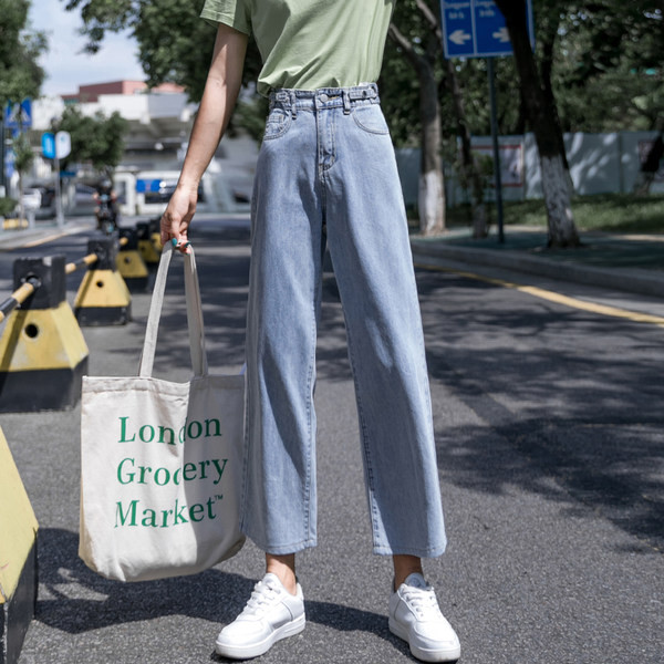 Blugi casual de dama de culoare albastra - doua modele