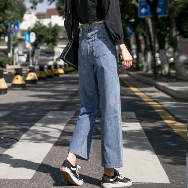 Blugi casual de dama de culoare albastra - doua modele