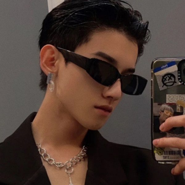 Ochelari pătrați la modă în stil retro pentru bărbați