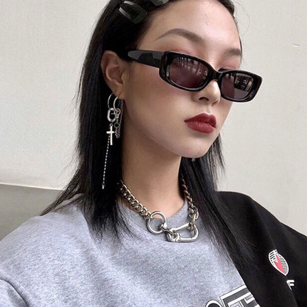 Ochelari pătrați la modă în stil retro pentru bărbați