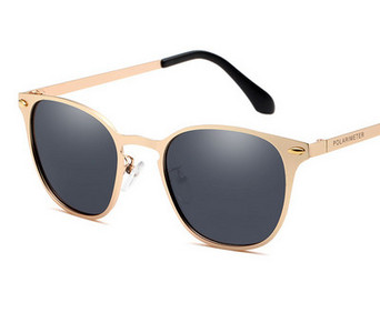 Μοντέρνα ανδρικά γυαλιά ηλίου με μεταλλικό σκελετό