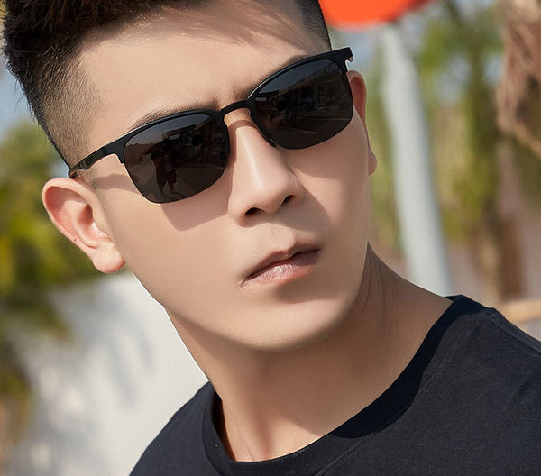 Ανδρικά μοντέρνα γυαλιά ηλίου - οβάλ σχήμα