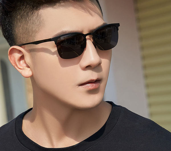 Ανδρικά μοντέρνα γυαλιά ηλίου - οβάλ σχήμα