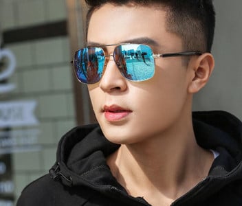 Fashion Ανδρικά Polarized Ανδρικά γυαλιά ηλίου με φακούς καθρέφτη