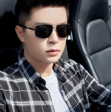 Metallraamiga meeste päikeseprillid - polariseeritud