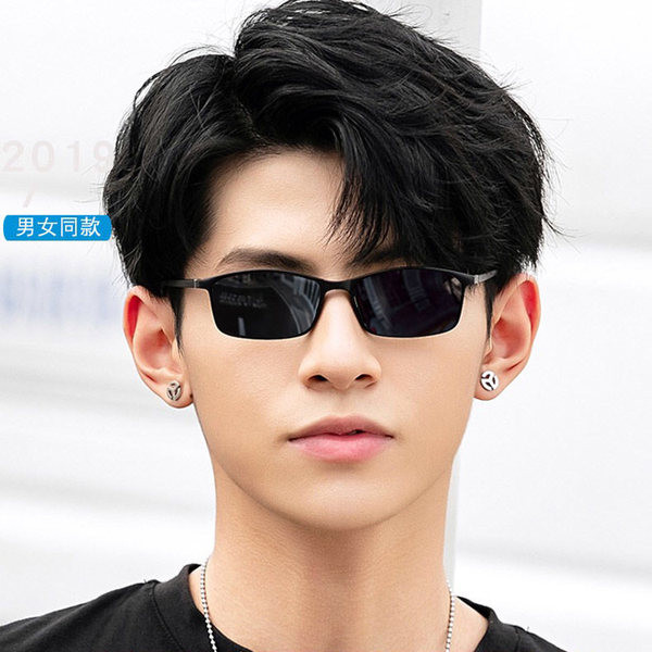 Meeste vabaaja õhukese raamiga polariseeritud prillid